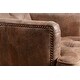 preview thumbnail 10 of 14, Abbyson Tafton Antique Brown Fabric Tufted Club Chair