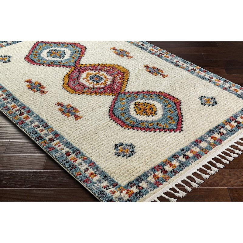 Livabliss Casual Casablanca Shag Tribal Area Rug