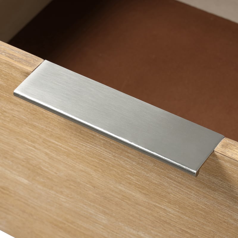 Furniture of America Elowyn 3-Piece Natural Solid Wood Chest and 2-Nightstand Bedroom Set