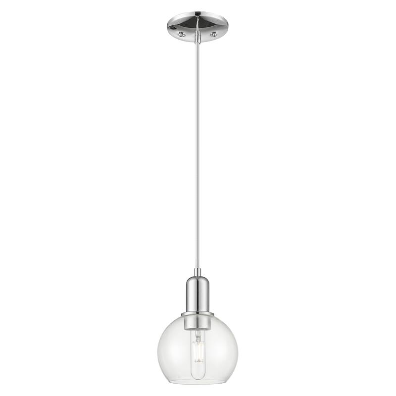 Innovations Lighting Endless Possibilities Arcadia - Athens - 1 Light 6" Cord Hung Mini Pendant - Clear/Polished Chrome