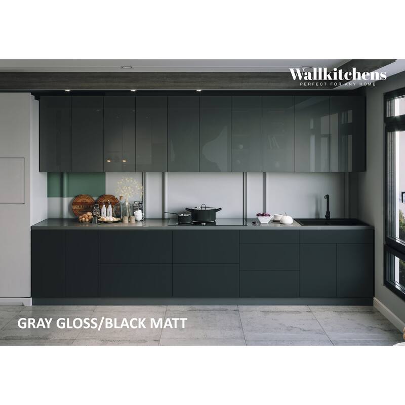 Kitchen Signature Collection Black Color Base Size 13Ft Wide - 153x24
