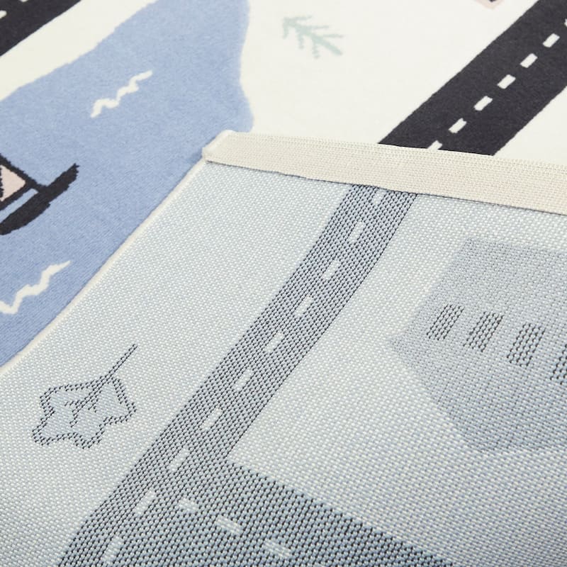 Mod-Tod Urban Adventure Road Map Kids' Rug