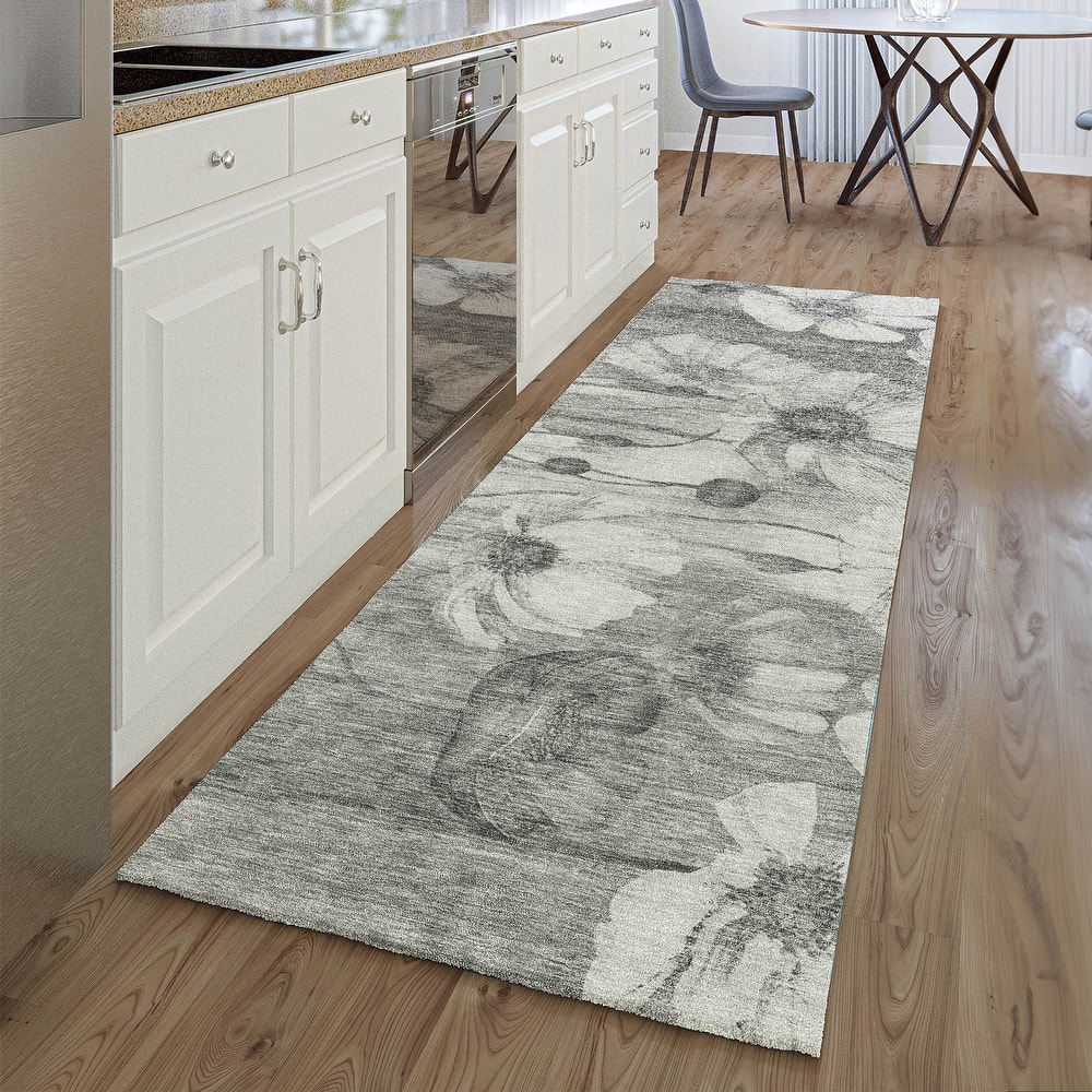 Premium Washable Super Soft Modern Floral Mayfield Rug