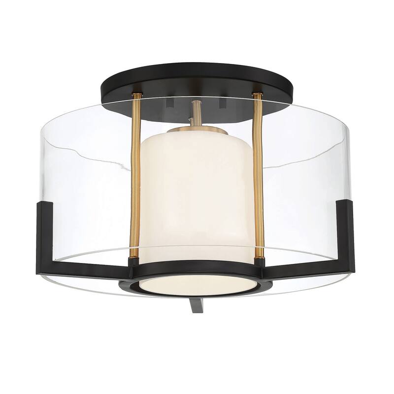 Savoy House 6-1981-1 Eaton 17" Wide Semi-Flush Bowl Ceiling Fixture