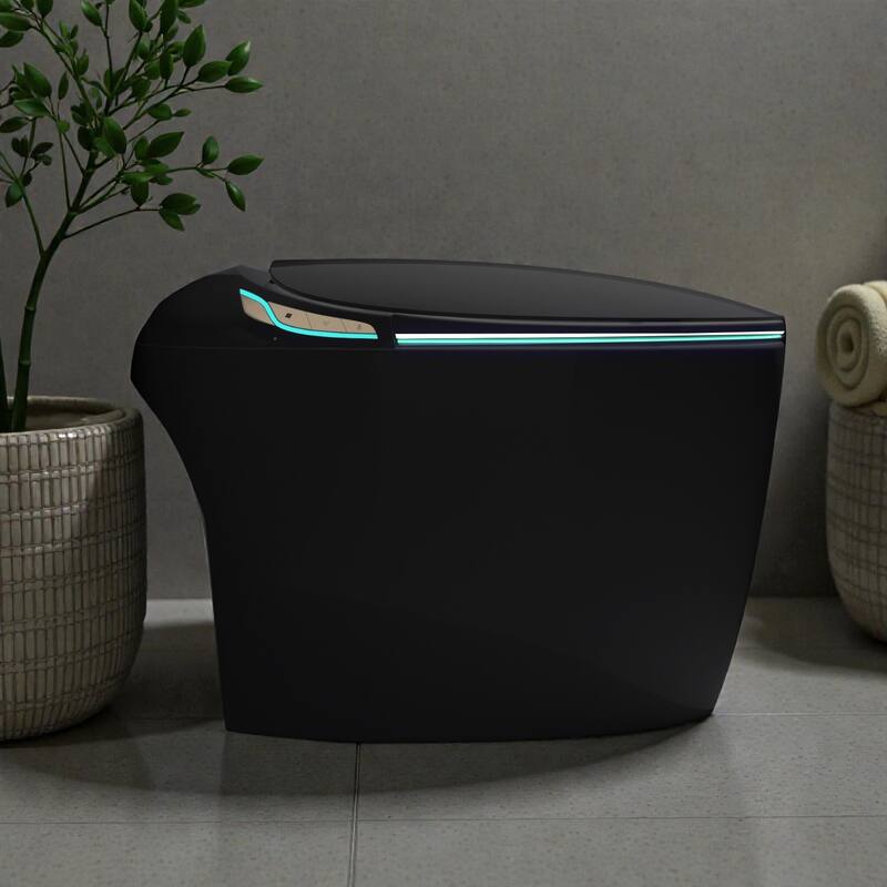 Smart Toilet with Built In Bidet. Auto Open Close Seat. Foot Sensor Flush. Heated Seat. Warm Water Dryer