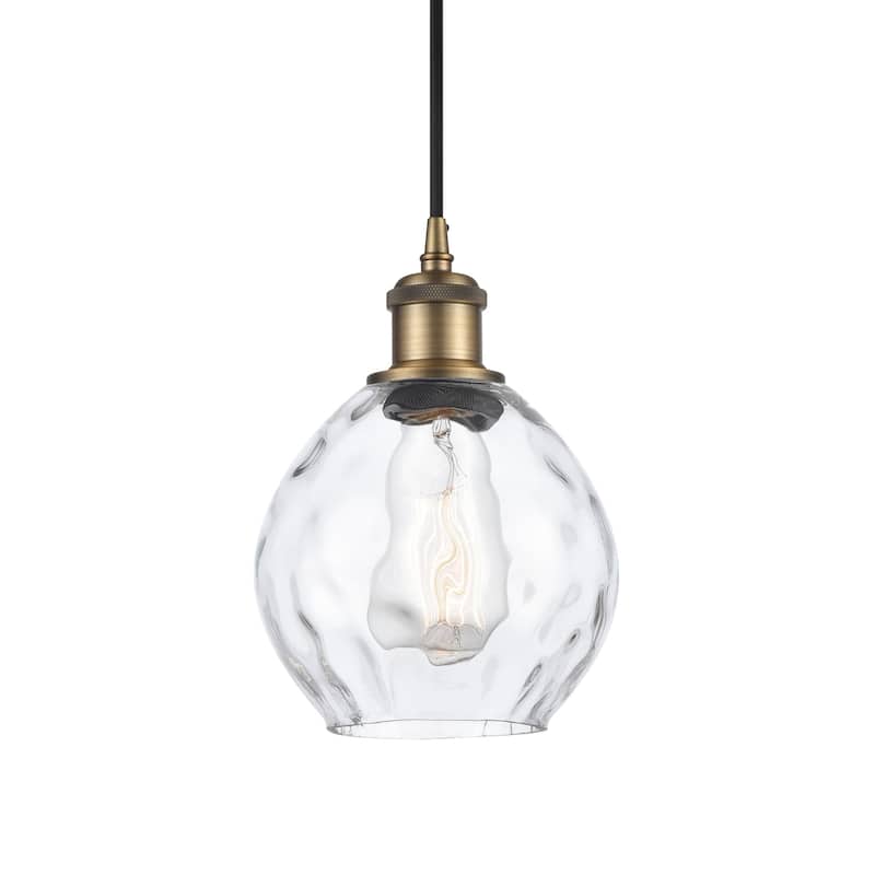 Innovations Lighting 516-1P-9-6 Waverly Pendant Waverly 6" Wide Mini - Clear / Brushed Brass