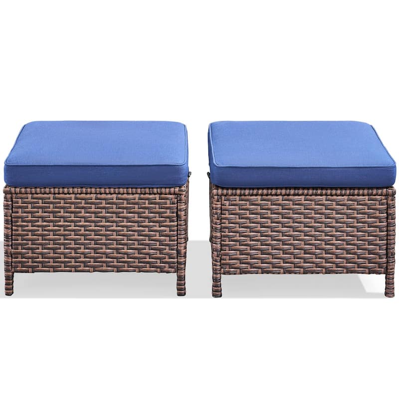 Pocassy Outdoor Sofa Swivel Chairs Patio Chair Funiture Set