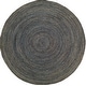 preview thumbnail 23 of 40, Hand-Woven Camino Jute Area Rug 8' Round - Navy