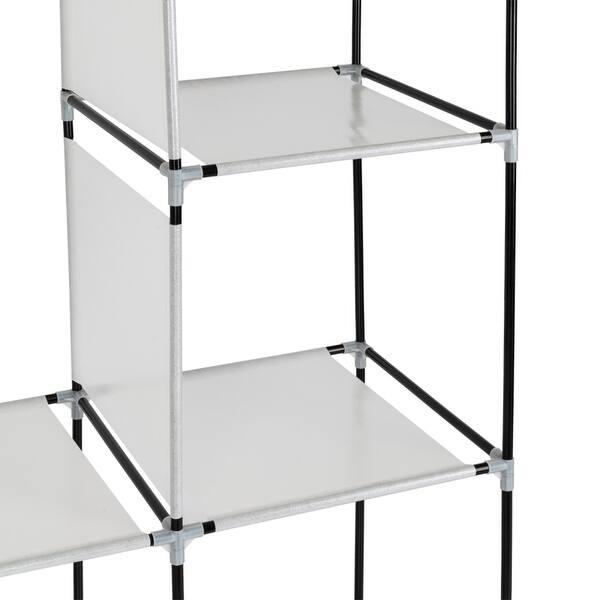 Shop 71 Portable Closet Wardrobe Clothes Rack Storage Organizer