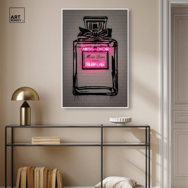 Miss Neon Dream Canvas by Art Remedy