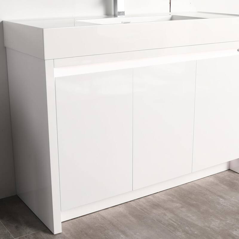 Blossom 48" All Wood Freestanding Bathroom Vanity with Acrylic Sink