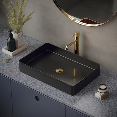 Karran Cinox Stainless Steel Rectangular Vessel Sink