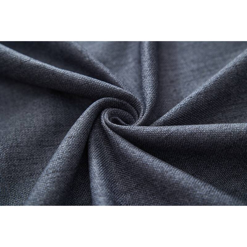 L Shaped Oversized Sectional Sofa, Convertible 6-Seat Corner Sofa with 2 Pillows, Linen Upholstered Sofa with Metal Legs