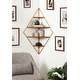 preview thumbnail 6 of 32, Kate and Laurel Melora Glam Metal and Wood 5-tier Corner Wall Shelf