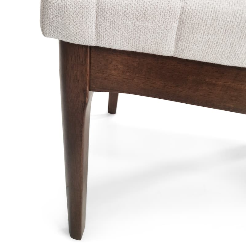 2-Piece Kitchen Upholstered Dining Chair Set with Solid Wood Legs