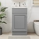 preview thumbnail 1 of 13, Christopher Knight Home - Ethan 18" Bathroom Wooden Vanity with Sink and Storage Cabinet Grey