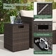 preview thumbnail 23 of 34, Costway Propane Tank Cover Table,16 Inch Square PE Rattan Gas Tank - See Details