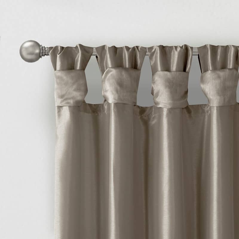Twist Tab Lined Window Curtain Panel 50x120"