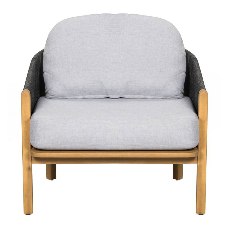 Outdoor Wood Club Chair Set of 2