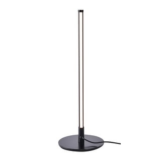 1-Light Black LED Stick Table Lamp With A White Acrylic Diffuser