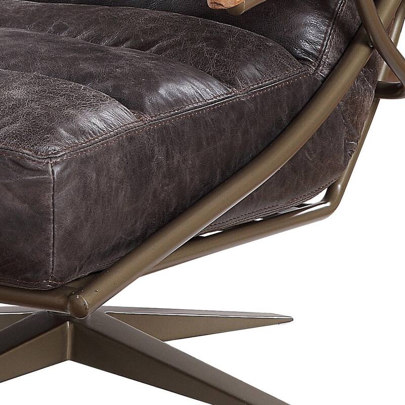 Austin Morocco Channel Tufted and Swivel Accent Chair