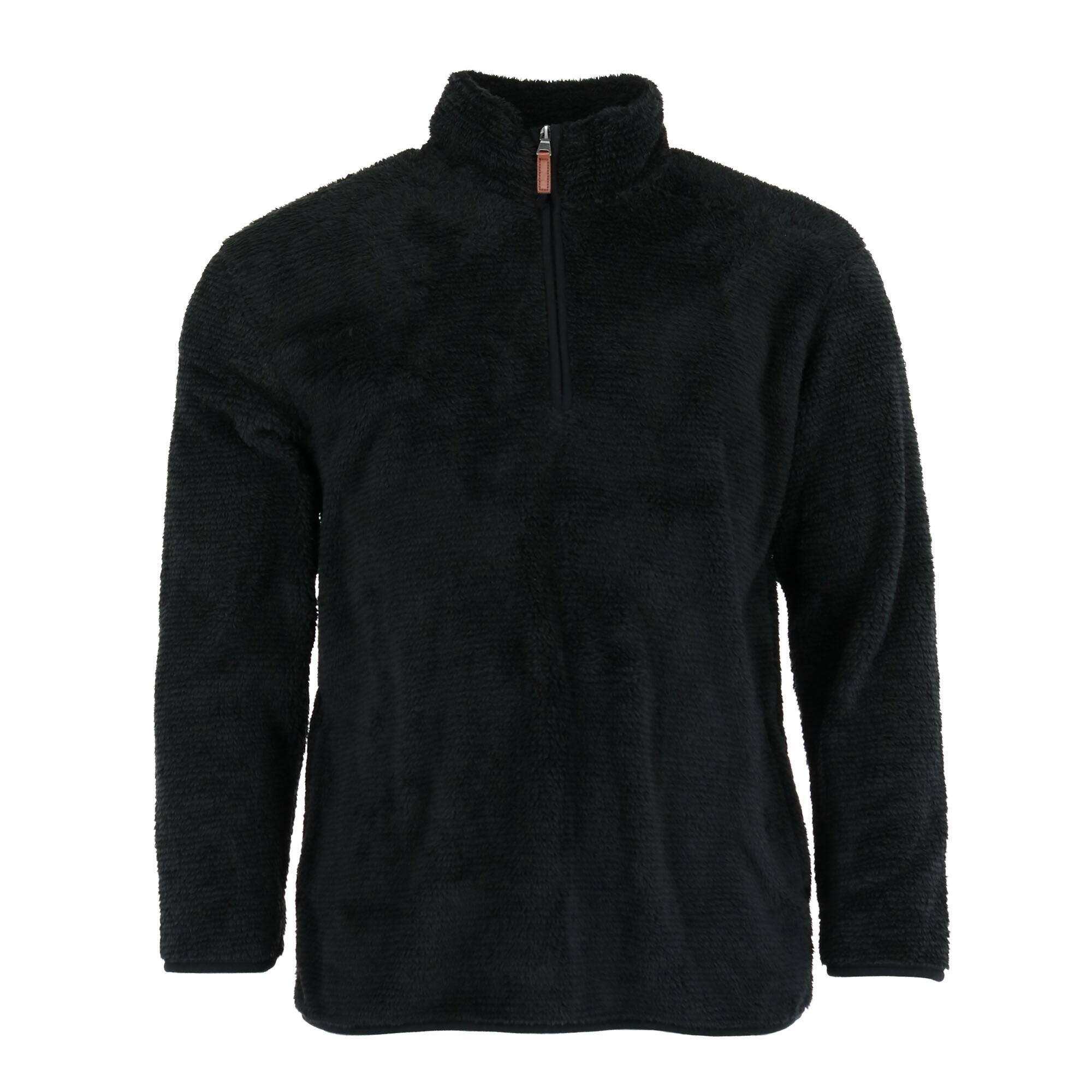 fuzzy fleece pullover mens