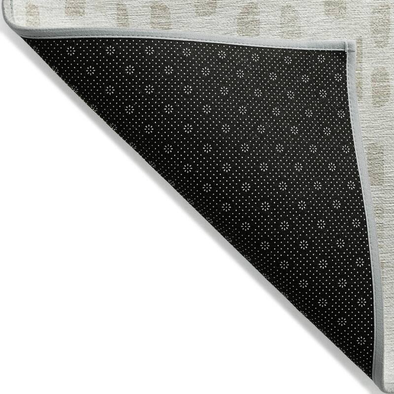 Machine Washable Indoor/ Outdoor Contemporary Imprints Chantille Rug