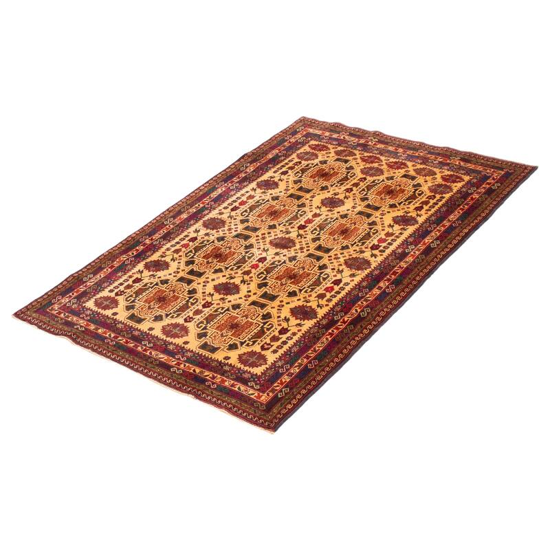 Teimani Ivory Rug 3'10" x 5'11" - 3'10 x 5'11