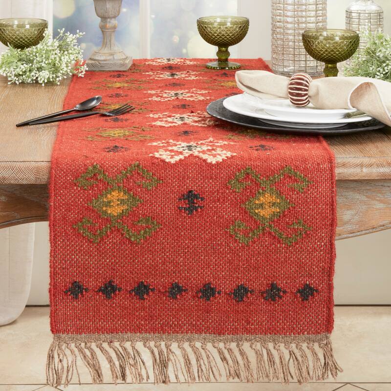 Rustic Charm Kilim Table Runner - 16"x72"