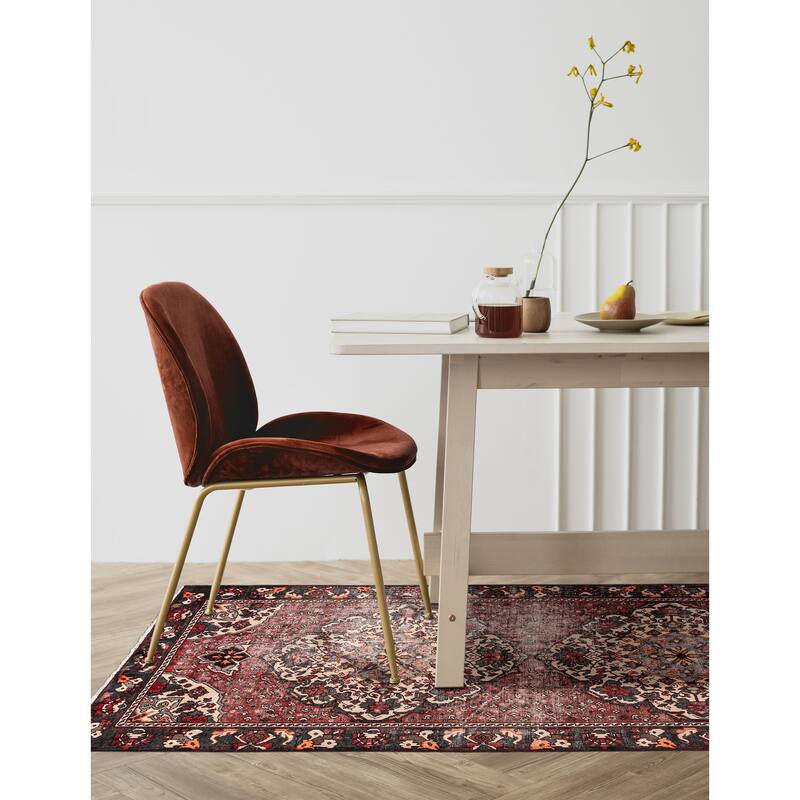 ECARPETGALLERY Hand-knotted Konya Anatolian Red Wool Rug - 5'1 x 10'0