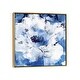 preview thumbnail 6 of 16, iCanvas "Little Blue II" by Eva Watts Framed Canvas Print Gold - 12x12