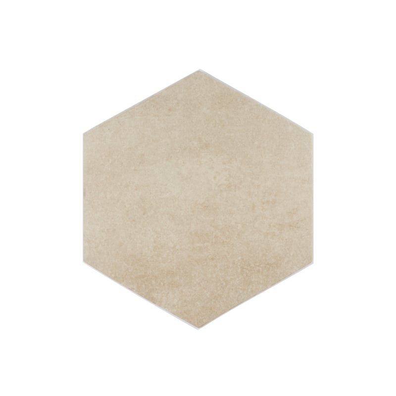 Arcadian Hexagon 9 in. x 10 in. Glazed Porcelain Wall and Floor Tile