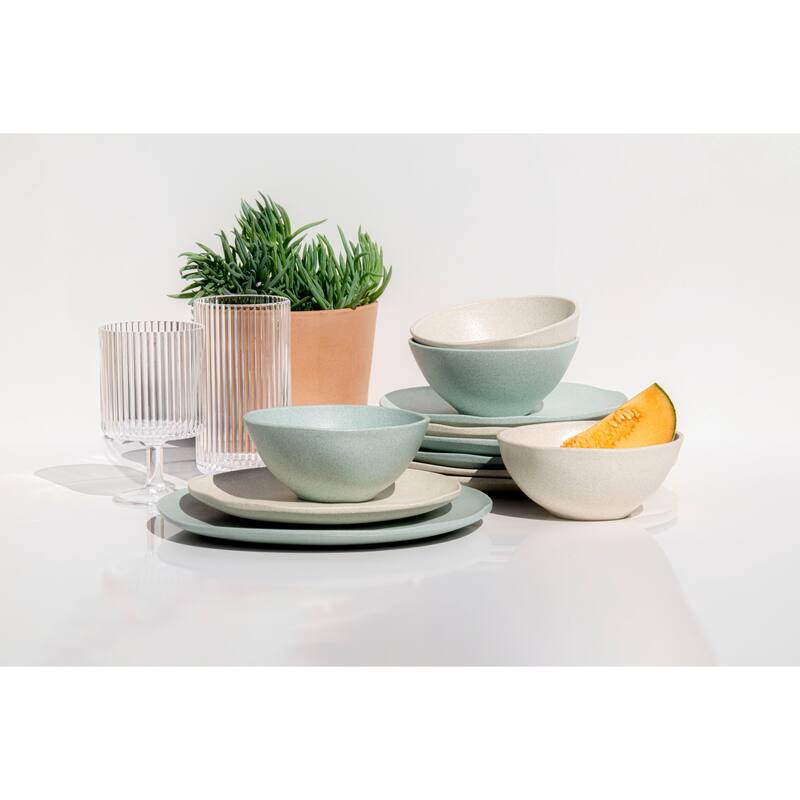 Abode Homewares Organic Wheat PP Dinner Plate - 10.6" - Set of 6