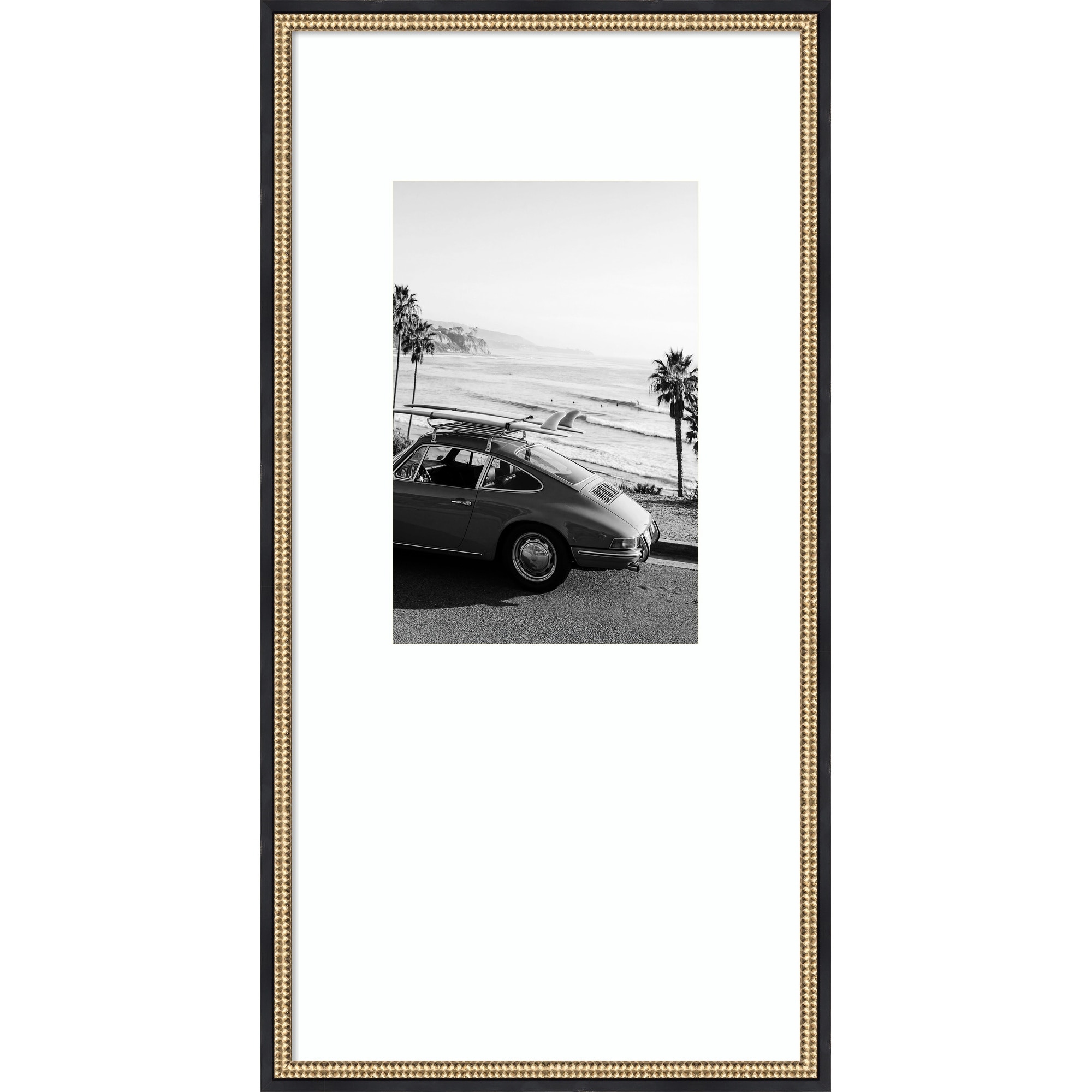 Posh Surfer by Kathrin Pienaar Wood Framed Wall Art Print