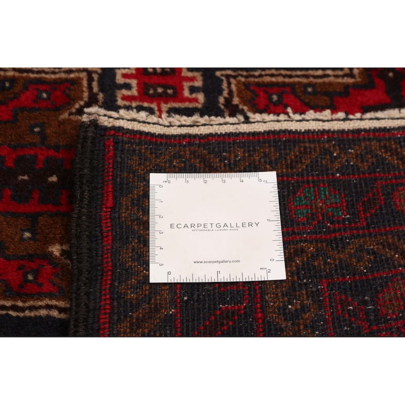Teimani Red Rug 3'7" x 6'4" - 3'7 x 6'4
