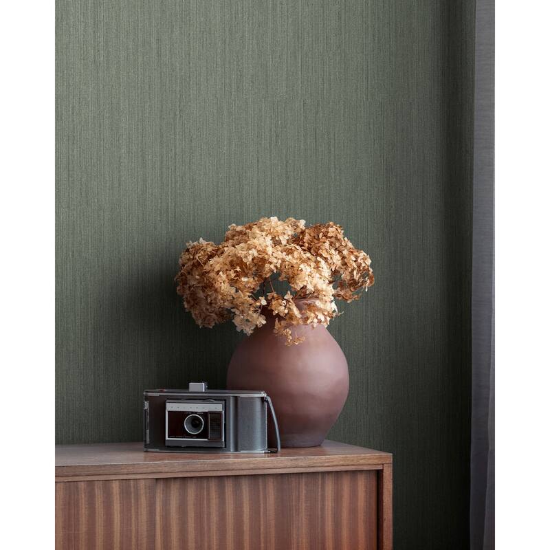 Midolin Mossa Dark Green Texture Wallpaper