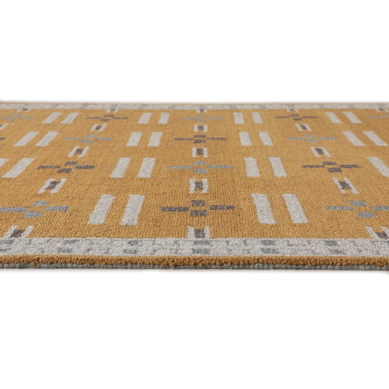 Terra by Obeetee Freya Ida Gold Rug