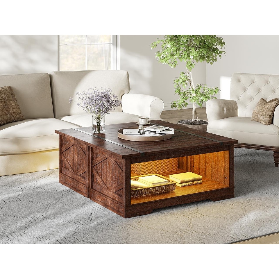 42 inch 2025 square coffee table