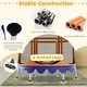 preview thumbnail 7 of 8, Gymax 64'' Kids Trampoline w/ Detachable Canopy Safety Enclosure Net