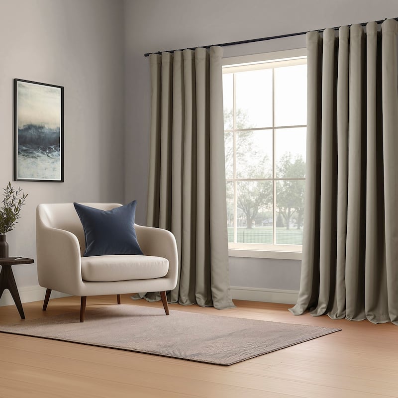 Exclusive Fabrics Room Darkening Curtains for Bedroom & Living Room Curtains - Window Drapes (2 Panels).