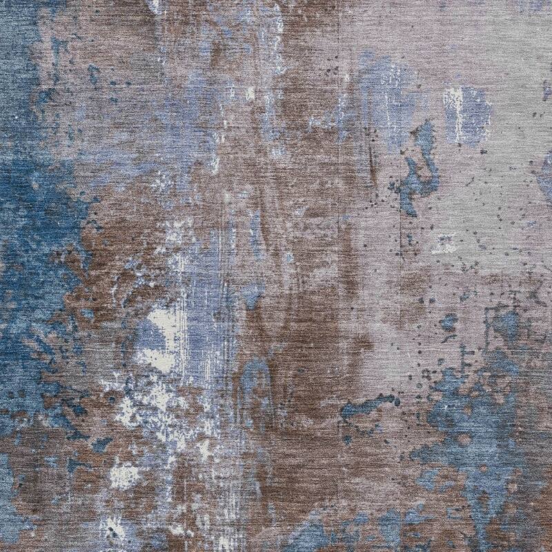 HomeRoots Abstract Transitional Rectangle Outdoor Rug