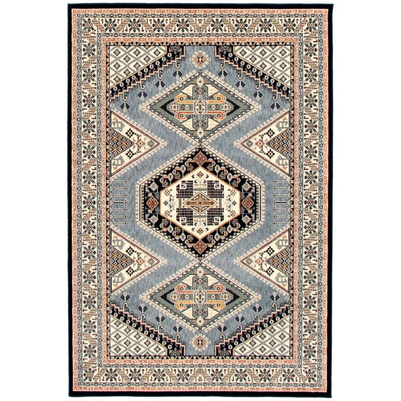 ECARPETGALLERY Qashqai Southwestern Rug - 7'10" x 10'2"/7'10 x 10'2 - Blue