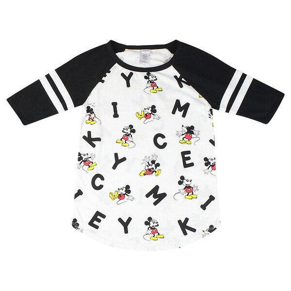 Shop Disney Mickey Mouse Graphic And Letters Print Women S White