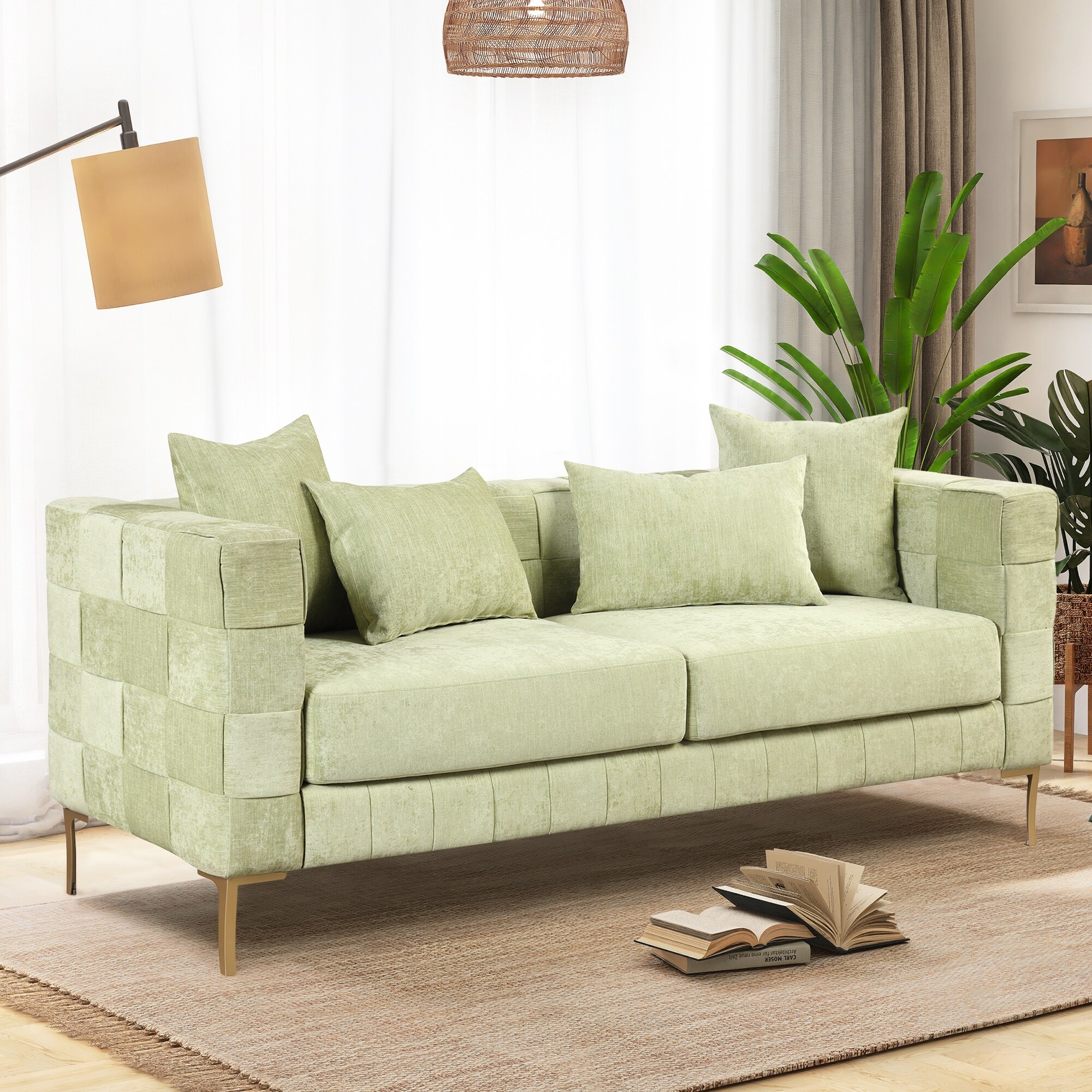 Sofa set with big pillows sales