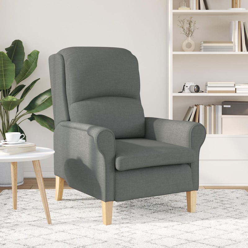 vidaXL Modern Armchair Light/Dark Gray Armchair - 29.9 x 37 x 40.2