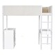 preview thumbnail 32 of 58, Multifunctional Design Twin Size Loft Bed with Convertible Desk