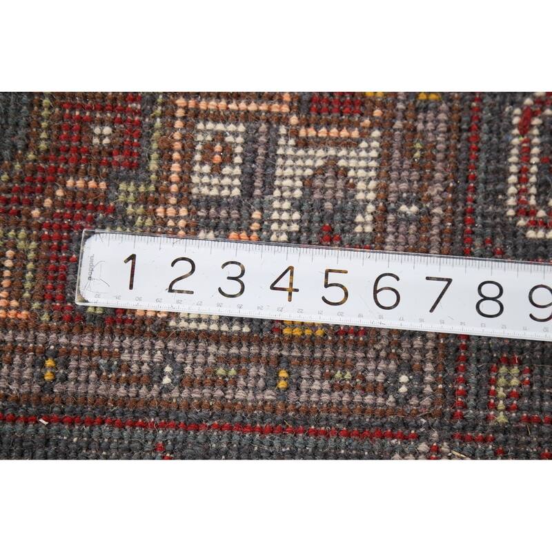 Geometric Heriz Serapi Rug Hand-Knotted Wool Carpet - 3'0"x 5'0"