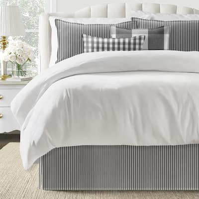 6ix Tailors Walker Stripe Iron Bedskirt
