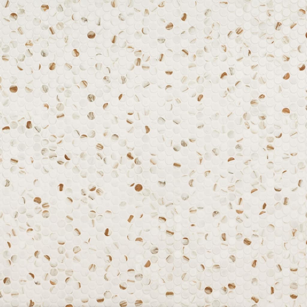 Ackland AKM-P-12X10RDM-CA 10" x 12" Porcelain Penny Floor and Wall