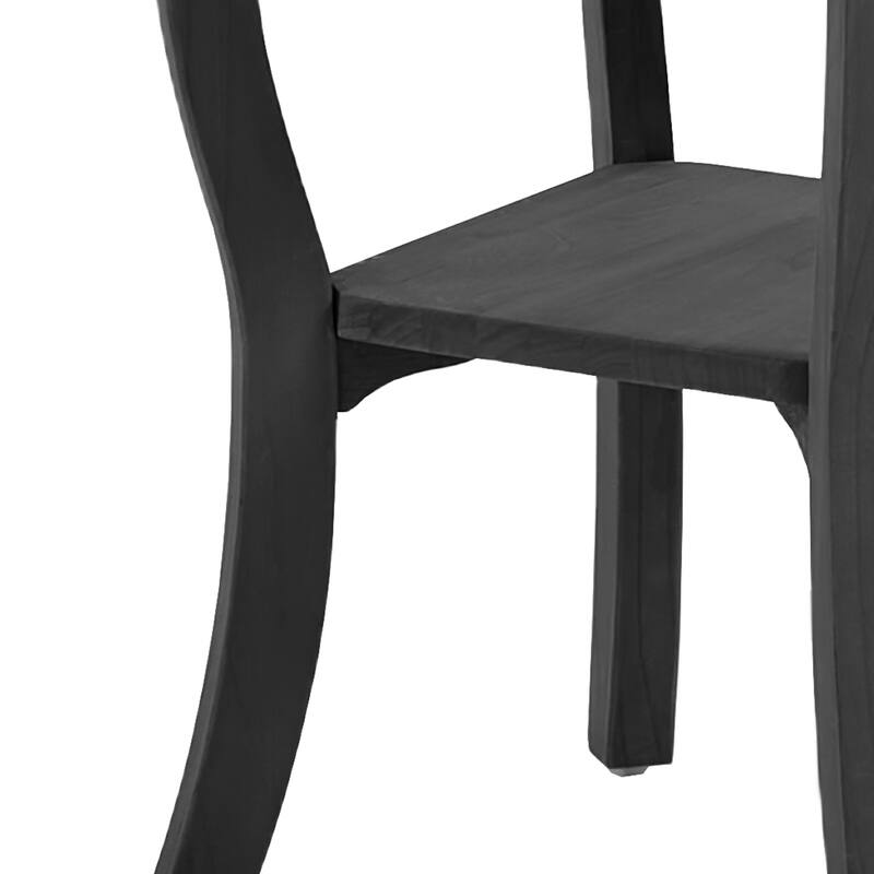 6-Piece Outdoor Teak Seating Set Armchair Patio Conversation Sets with 2 Tables, Cushion